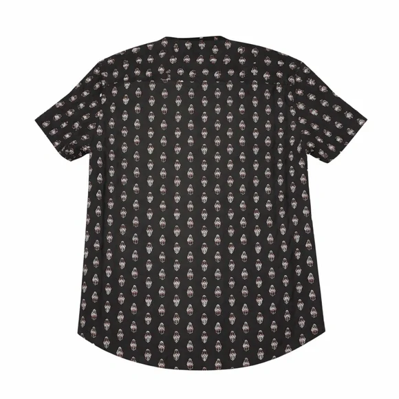 John Varvatos Skull in Top Hat Print Shirt - NWT - Picture 2 of 9